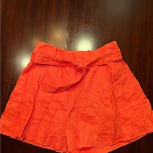 Banana Republic Vibrant Orange Skort